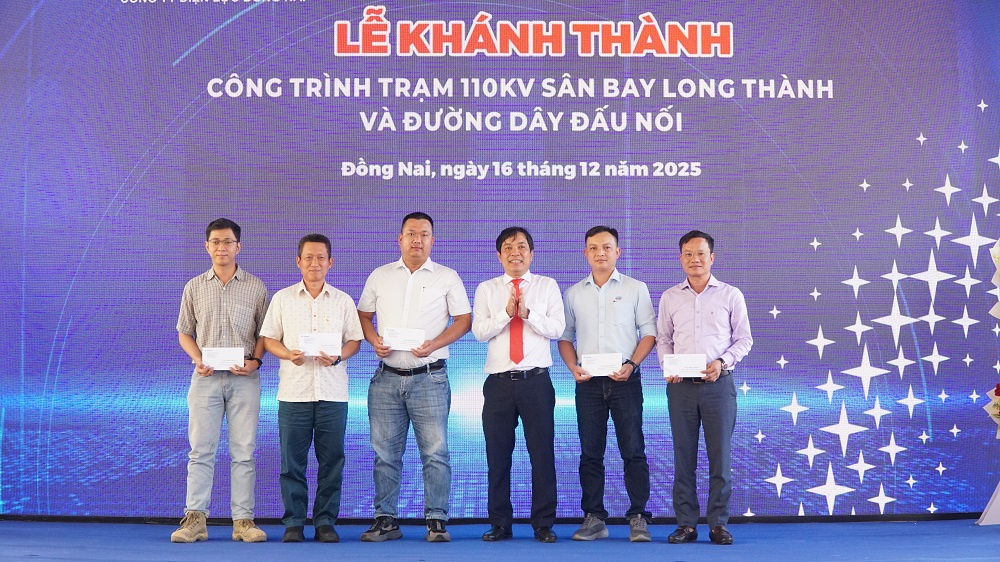 KHEN THƯỞNG CÔNG TRÌNH TRẠM 110KV SÂN BAY LONG THÀNH VÀ ĐƯỜNG DÂY ĐẤU NỐI